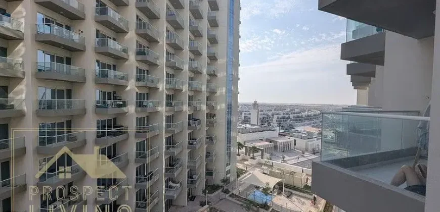 Vacant Now – Bright Studio with Balcony in DAMAC Hills 2